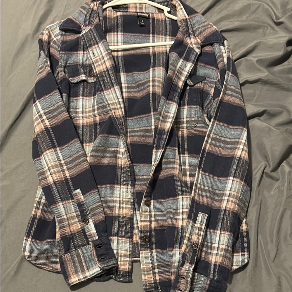 Plaid Button-Up Jacket